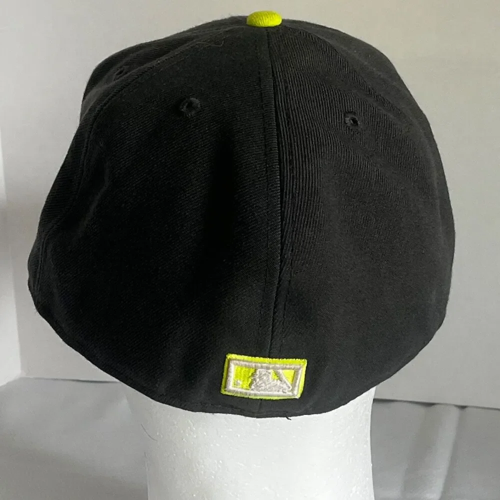 RARE - NEW - HOUSTON ASTROS New Era 59Fifty Gray Lime Fitted 7 5/8